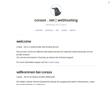 Tablet Screenshot of coraxx.net